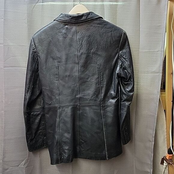 MS Maxima women's black leather jacket  size med - Picture 2 of 8